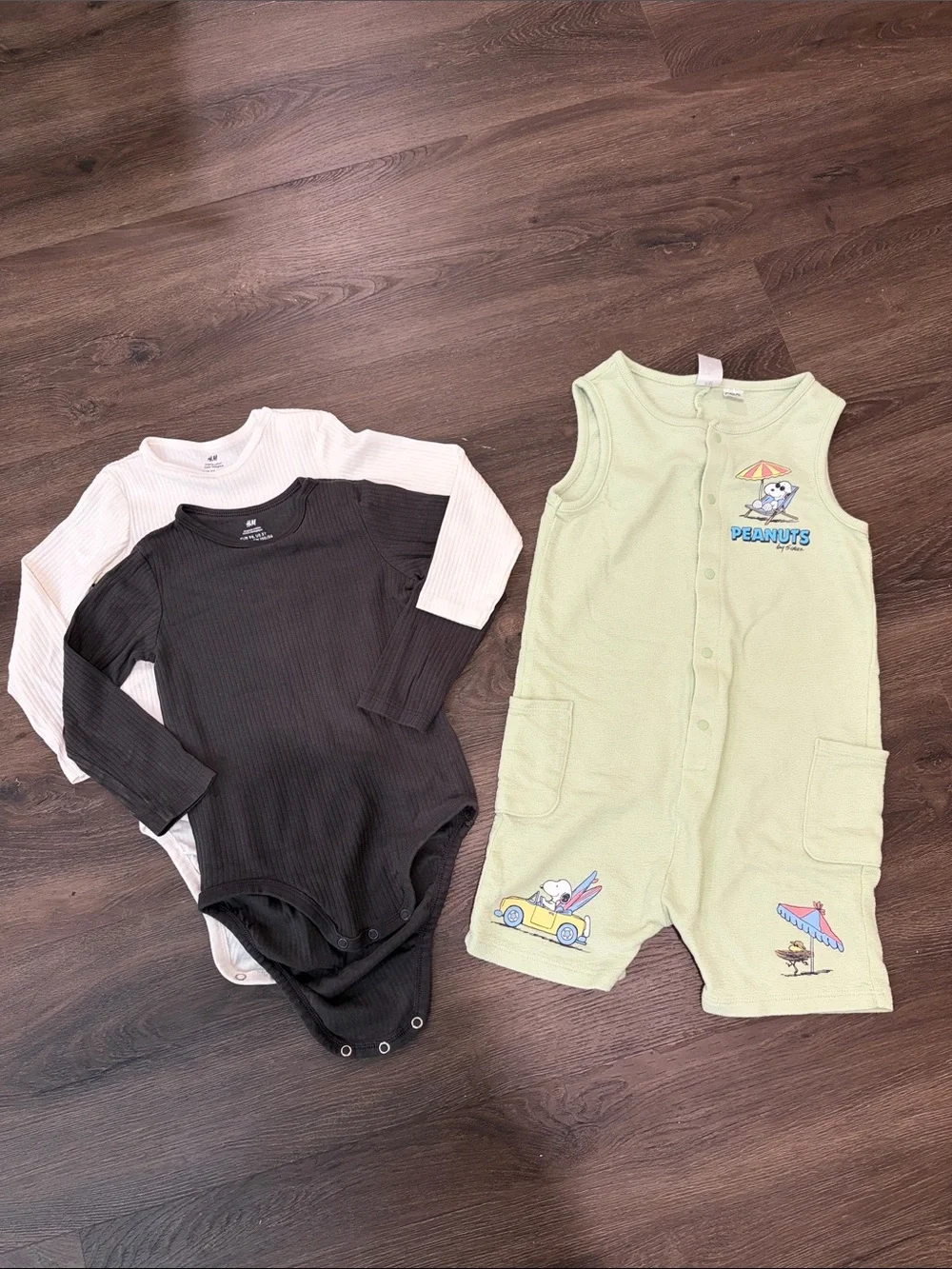 H&M Romper & 2 Bodysuits(2-3Y)